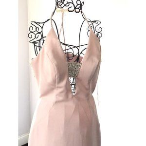Blush Formal Gown Prom Womens Dresses Wedding Ball Evening Party Bridesmaid Long